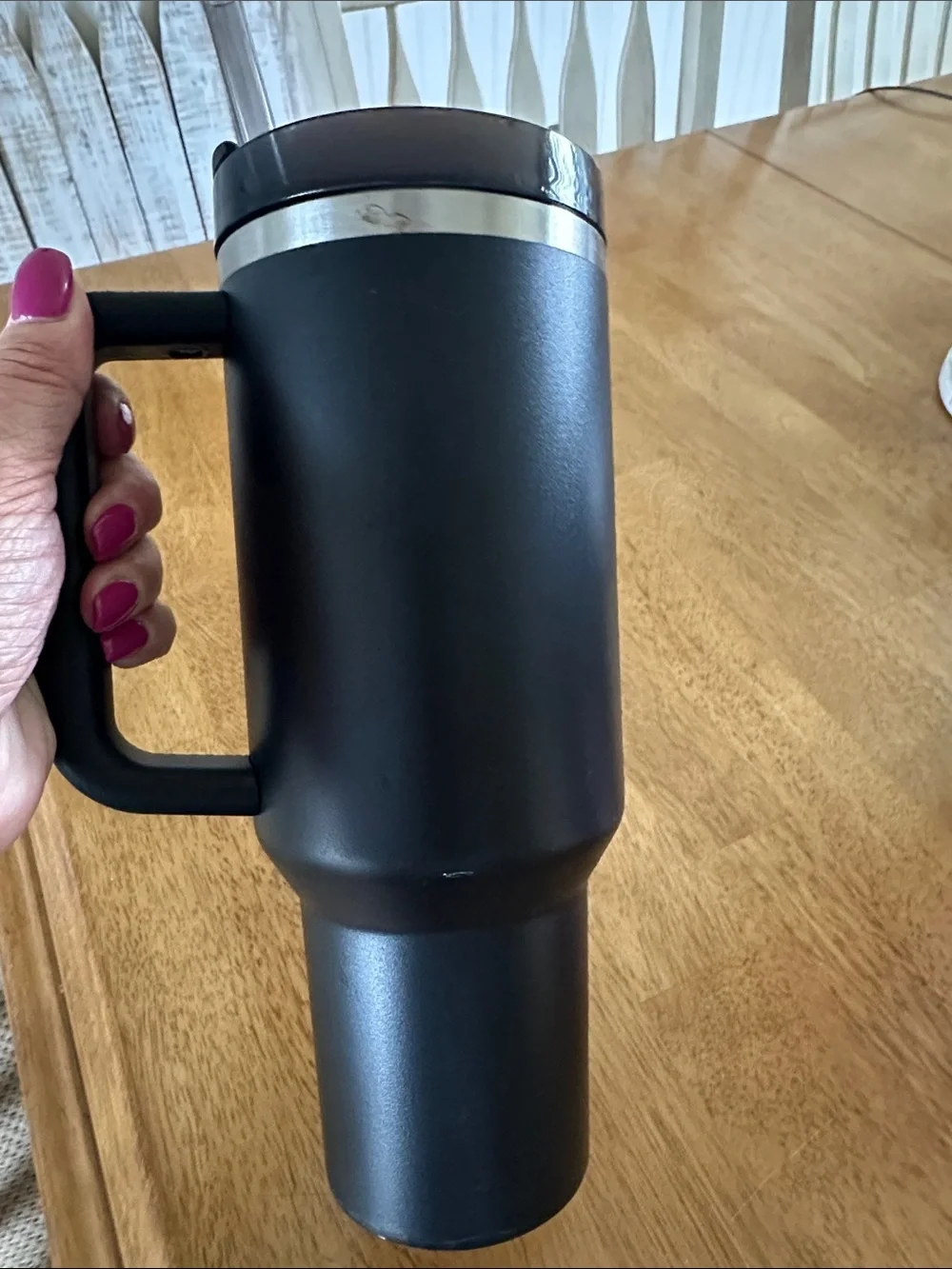 Stanley H2O 40 oz tumbler USED Black